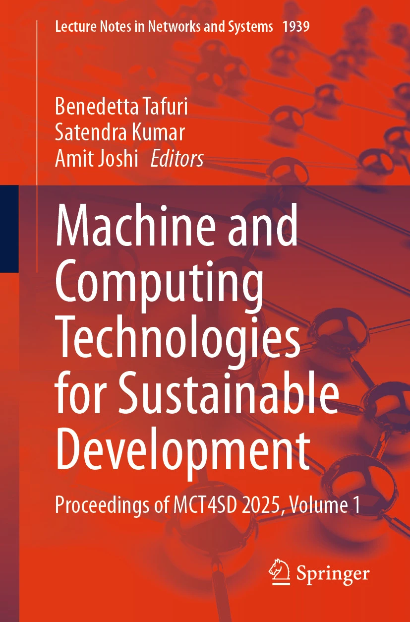 Machine and Computing Technologies for Sustainable Development, Proceedings of MCT4SD 2025, Volume 1